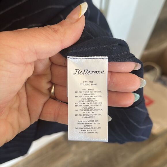 Bellerose Ateliers Navy Blue Pinstripe Oversized Shirt Shift Dress NWT - Picture 6 of 6